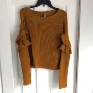 Sweater with Ruffle Detail